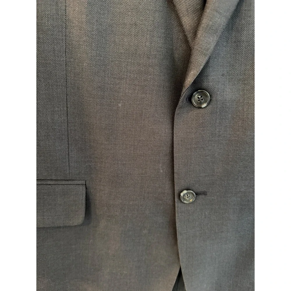 Jos. A. Bank‎ Mens 44R Navy Blue Wool Silk Ramie Two Button Blazer Sport Coat